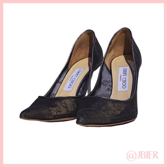 Jimmy Choo Lace Heels - Picture 4 of 9